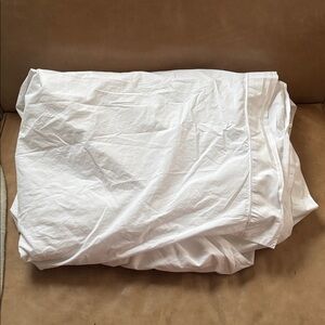 SFERRA 100% Long Staple Cotton Twin Duvet Cover In White